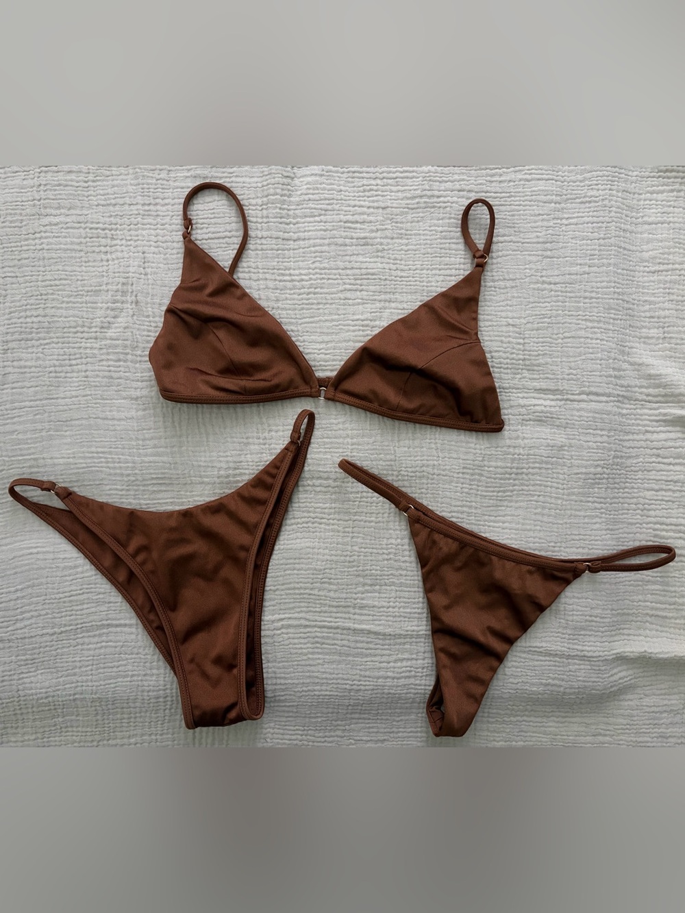Sommer Swim - Brown Triangle Bikini Set